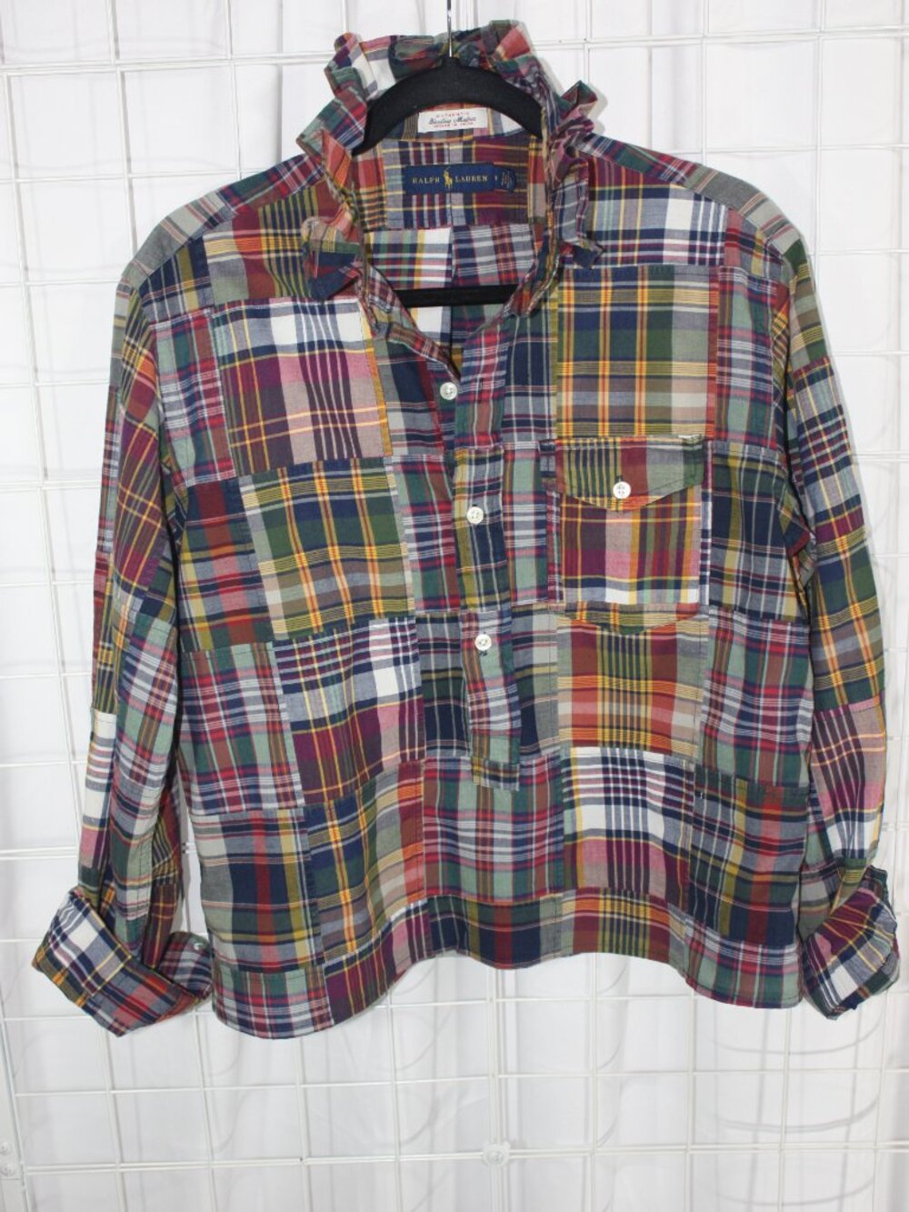 Ralph Lauren Ruffle Collar Shirt - Picture 6 of 13